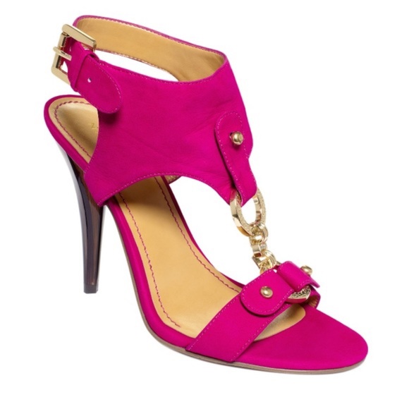 Nine West Shoes - Nine West Bezel Fuchsia Sandals, Size 7